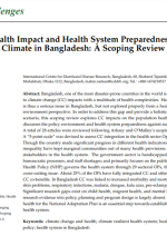 Public Health Impact and Health System Preparedness within a Changing Climate in Bangladesh: A Scoping Review