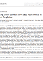 Drinking water salinity associated health crisis in coastal Bangladesh